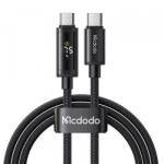 Mcdodo Cablu Date si Incarcare USB-C - USB-C McDodo CA-8000 Display, 100W, 1.2m, Negru - evomag