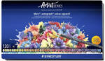 STAEDTLER Akvarell színes ceruza készlet, hatszögletű, fémdobozos, STAEDTLER Mars® Lumograph® 104, 120 különböző szín (TS104M120) (104 M120)