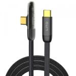 Lito Cablu Date si Incarcare USB-C - USB-C Lito LD11CC, 60W, 1m, Negru - evomag