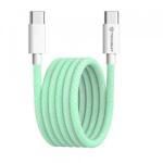 Techsuit Cablu Date si Incarcare USB-C - USB-C Techsuit PCB114D, 60W, 1m, Verde - evomag
