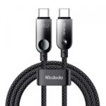 Mcdodo Cablu Date si Incarcare USB-C - USB-C McDodo CA-4780 Display, 60W, 1.2m, Negru - evomag