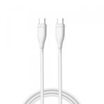 Lito Cablu Date si Incarcare USB-C - USB-C Lito LD03, 60W, 1m, Alb - evomag