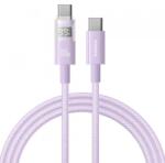 Baseus Cablu Date si Incarcare USB-C - USB-C Baseus Display 2 P10382702511-01, 100W, 2m, Mov