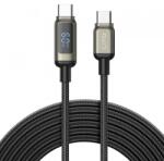 Lito Cablu Date si Incarcare USB-C - USB-C Lito LD15 Display, 60W, 1m, Negru - evomag
