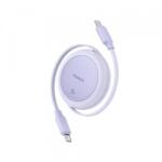 Baseus Cablu Date si Incarcare USB-C - USB-C Baseus Free2Pull Mini Retractable P10364500511-01, 60W, 1m, Mov