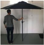 Strend Pro Napernyő, forgattyús, antracitszürke, 230 cm, Zoe