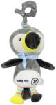 Baby Mix Tukan grey plush toy with toy machine and clip (38010-Ale-TK-p-1237-EU00-tuk-sed) - vexio