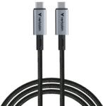 Verbatim Кабел Verbatim Sync & Charge USB4 (31847), от USB-C(м) към USB-C(м), 1.2m, 240W, черен (VERBATIM-31847)
