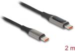 Delock USB 2.0 Type C Încărcător/date Negru 2m 86809 (86809)