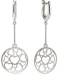 Atcom Jewelry ATCOM Szív Medál Ezüst Fülbevaló - 73-as modell