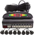 Carguard Elöl-hátul parkolásérzékelő szett 8 érzékelővel