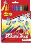COLOKIT Filctoll készlet, COLOKIT FibrePen, 12 különböző szín (FP-01)