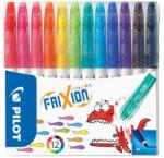 Pilot Filctoll készlet, 0, 39-0, 7 mm, törölhető, PILOT "Frixion Colors", 12 különböző szín (SW-FC-S12) - patronbolt