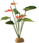 ExoTerra Rainforest Plant Anthurium Bush Terráriumi flamingóvirág műnövény dekoráció 30cm S