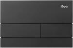 Rea T Steel öblítő gomb WC-hez fekete REA-E0056 (REAE0056)
