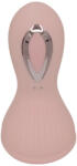 Lonely - akkus, vízálló szívó-nyaló mell vibrátor (pink) - vagyaim