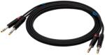 SSQ SS-1457 2x 6.3mm Stereo Jack apa - 2x 6.3mm Stereo Jack apa Kábel (2m) (SS-1457) (SS-1457)
