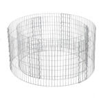 SONGMICS Kerti Kör Alakú Gabion Virágtartó Horganyzott Acélból 90 x 40 cm (EUZ-GGB479)