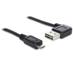 Delock 85163 EASY-USB A 2.0 ívelt bal / jobb > USB 2.0 micro-B kábel, 0.5 m (85163) (85163)