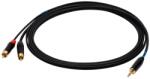 SSQ SS-1422 3.5mm Jack apa - 2x RCA apa Kábel (2m) (SS-1422) (SS-1422)