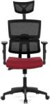 Autronic KA-B1025 BOR irodai szék, piros, hálós