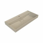 CeraStyle SHARP - MATT BÉZS - porcelán mosdókagyló - 1 csaplyukas - 100 x 48 cm (VB012A32U07) - globalvivamarket