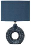 Mauro Ferretti Kék kerámia asztali lámpa textil búrával (magasság 43 cm) Seta - Mauro Ferretti
