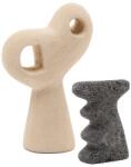 Kave Home Kő szobor készlet 2 db-os (magasság 23 cm) Arif - Kave Home