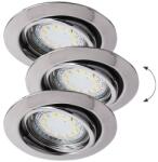 Rábalux Lite króm LED beépíthető lámpa szett (RAB-1050) LED+GU10 1 izzós IP40