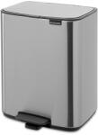 Brabantia Matt ezüstszínű acél pedálos szemetes 12 l Bo - Brabantia