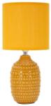 Mauro Ferretti Mustársárga kerámia asztali lámpa textil búrával (magasság 30, 5 cm) Points - Mauro Ferretti