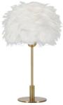 Mauro Ferretti Fehér-aranyszínű asztali lámpa (magasság 50 cm) Ball Feather - Mauro Ferretti