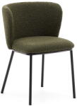 Kave Home Zöld kárpitozott étkezőfotel Ciselia - Kave Home