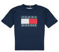 Tommy Hilfiger Rövid ujjú pólók HERITAGE PRINTED FLAG T-SHIRT Tengerész 6 éves