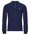 Ralph Lauren Hosszú ujjú galléros pólók POLO COUPE AJUSTEE SLIM FIT EN COTON STRECH MESH Tengerész EU S