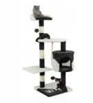 Dibea Lionto Kaparófa macskáknak 60x40x112cm Fekete-fehér (4260372762081)