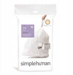 simplehuman - Fehér Szemeteszsákok 20 Db Méret Q 50-65L (CW0176)
