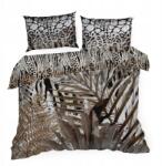 Eurofirany Szatén ágyneműhuzat 160x200 Eva 14 bézs barna párduc Eva Minge (00012676)