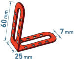 Extol Premium sarokprofil lapszintezőhöz 60×60mm, 25db/csomag (8845010A) (8845010A)