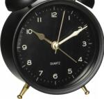 Atmosphera Kerek Álló Óra Retro Ébresztőóra Csendes Loft Mechanizmus Fekete 10CM Asztali (173815C)