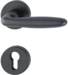 HOPPE VERONA rozettás kilincsgarnitúra 37-47 mm fekete matt PZ (SCH-102204634)