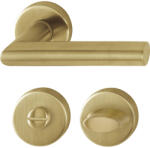 HOPPE AMSTERDAM rozettás kilincsgarnitúra 37-42 mm sárgaréz WC (SCH-102205409)