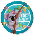 Godan Happy Birthday Koala fólia lufi 46 cm (MLG302448)