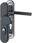 HOPPE Amsterdam Biztonsági Gomb/kilincs Garnitúra Pz88 62-72 mm Fekete (SCH-102289192)