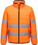 Portwest HI-VIS S617 / Fényvisszaverő steppelt kabát - HV narancssárga M (S617OBRM)