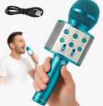  Vezeték Nélküli Karaoke Mikrofon Bluetooth Kerek Kék Gyerekeknek Usb (KARAOKE)