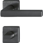 HOPPE DALLAS rozettás biztonsági kilincsgarnitúra szögletes sárgaréz- fekete WC (SCH-102244856)