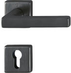 HOPPE DALLAS rozettás kilincsgarnitúra szögletes sárgaréz- fekete PZ (SCH-102244855)