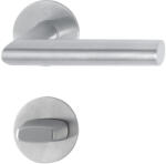 HOPPE AMSTERDAM rozettás kilincsgarnitúra 35-45 mm nemesacél matt WC (SCH-102203567)