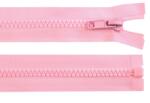 Fashion Műanyag fogú, bontható cipzár kabátba, 5mm, 60cm hosszú, 590314, rózsaszín